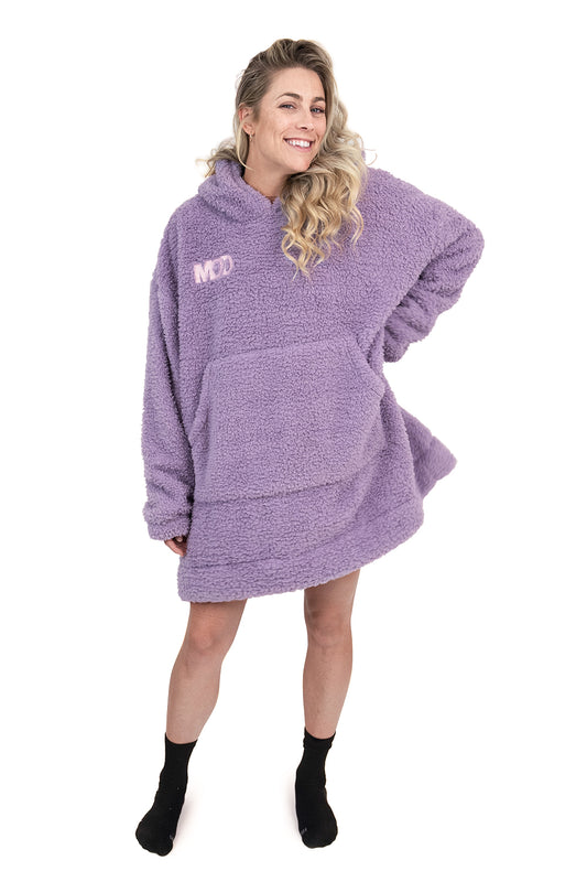 Jump Pocket MOD Purple Short Hoodie Blanket