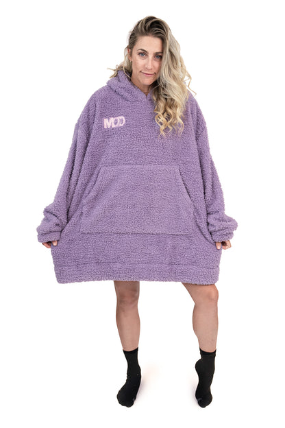 Jump Pocket MOD Purple Short Hoodie Blanket