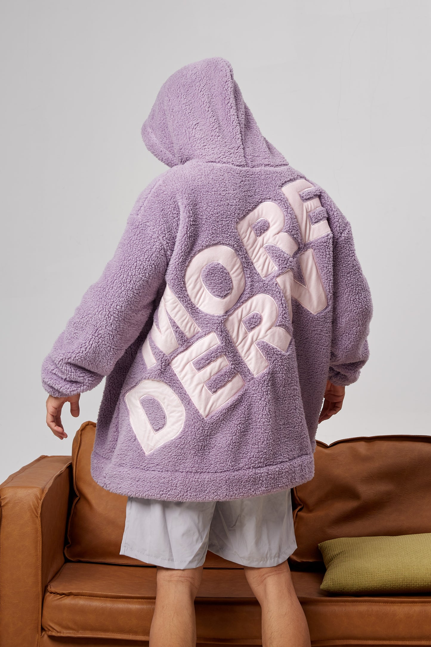Jump Pocket MOD Purple Short Hoodie Blanket