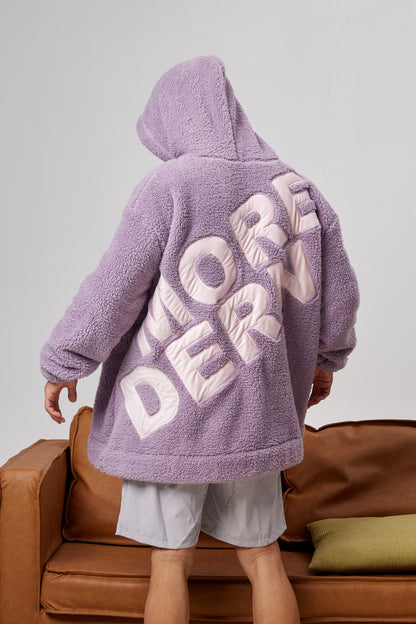 Jump Pocket MOD Purple Short Hoodie Blanket