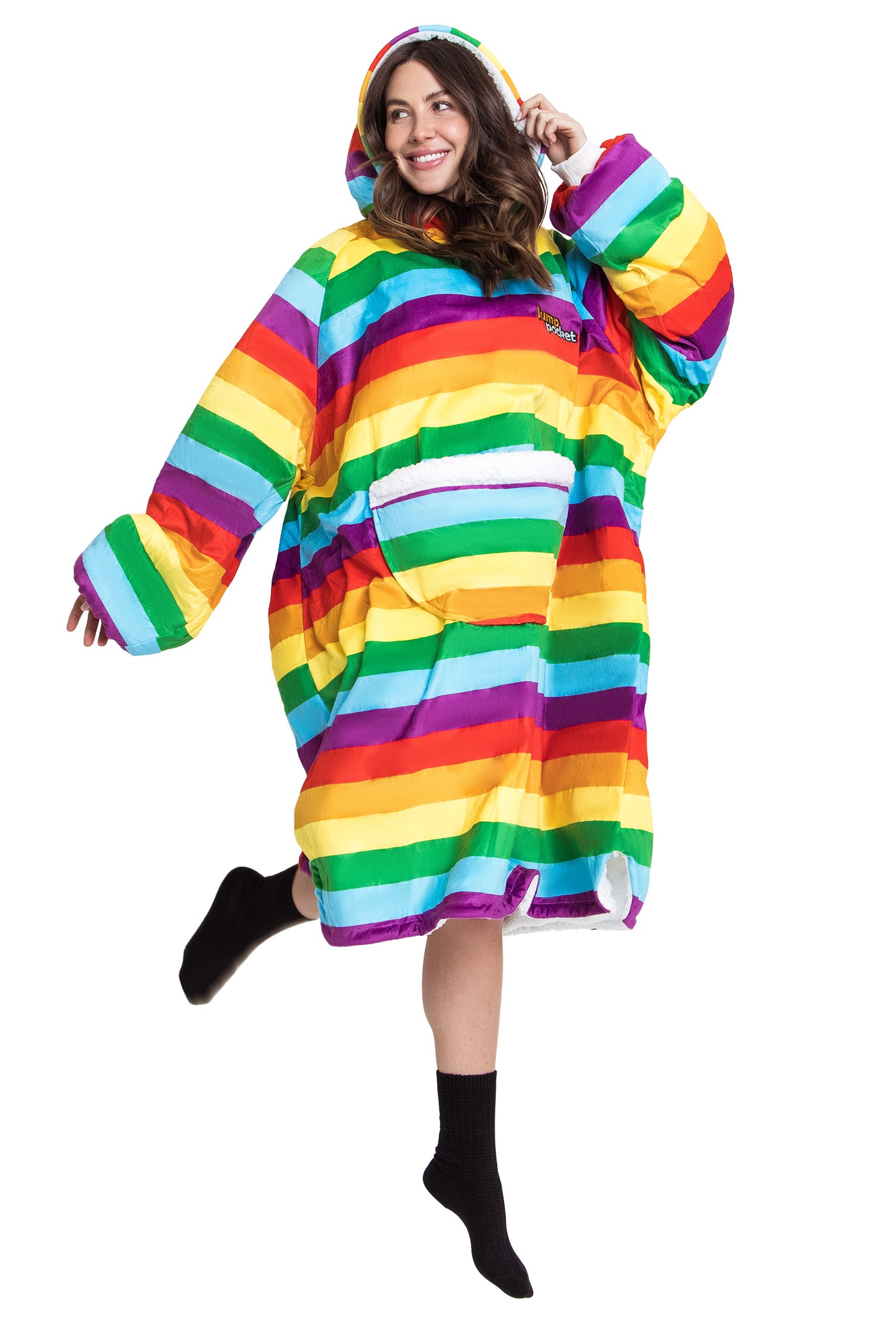 Jump Pocket Rainbow Hoodie