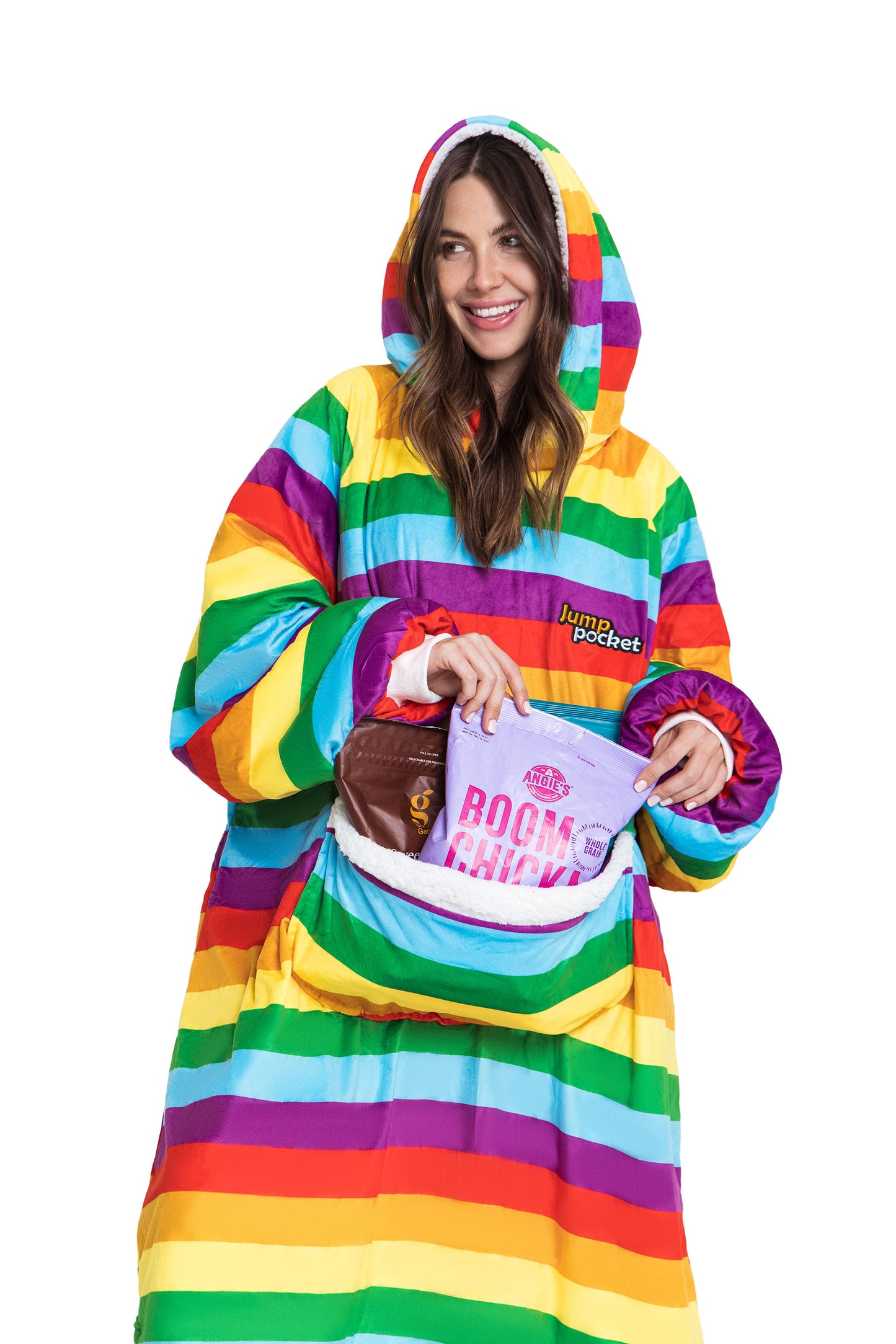 Jump Pocket Rainbow Hoodie