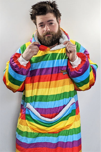 Jump Pocket Rainbow Hoodie