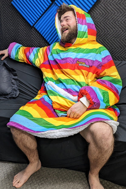 Jump Pocket Rainbow Hoodie